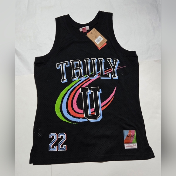 Mitchell & Ness Other - Mitchell & Ness Truly U  Mesh Collab. Graphic Jersey Tank Black Medium NEW!